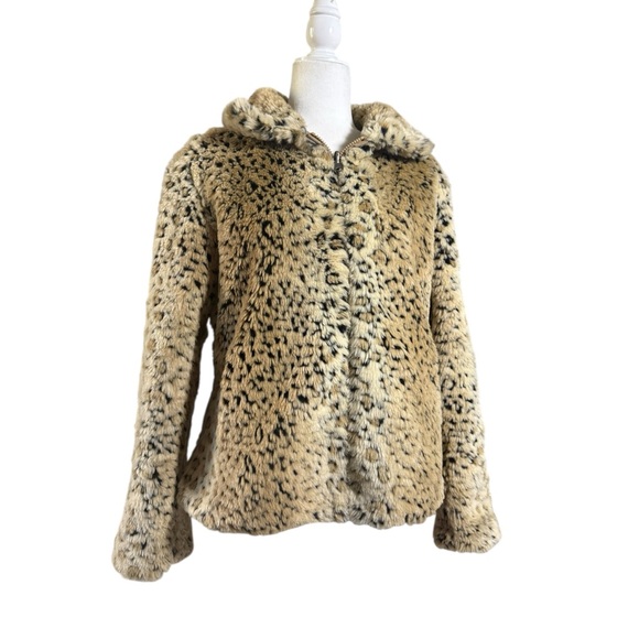 Giacca Tan Leopard Teddy Jacket - Picture 2 of 5
